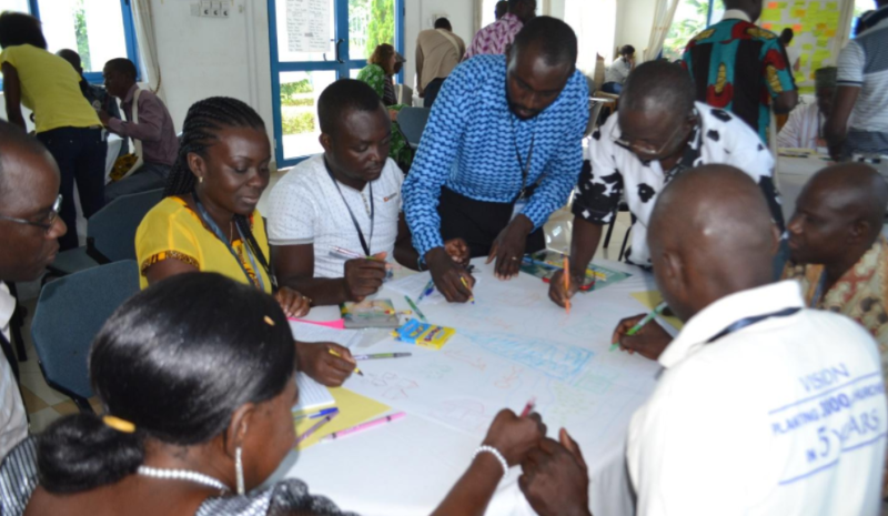 Stakeholders working together during the ASSAR TSP process in Ghana